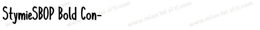 StymieSBOP Bold Con字体转换
